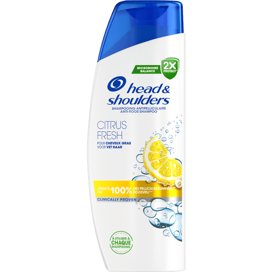 Foto van Head & Shoulders Shampoo citrus fresh op witte achtergrond