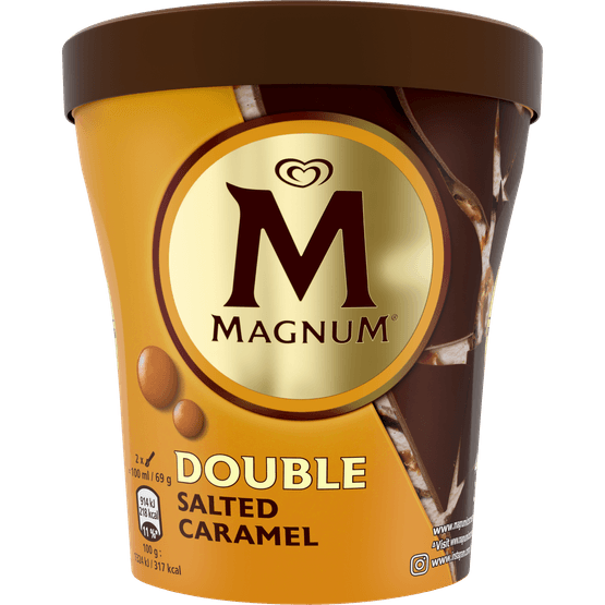 Foto van Ola Magnum pint double seasalt caramel op witte achtergrond