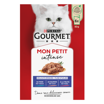 Gourmet Mon petit tonijn-zalm-forel 6 stuks