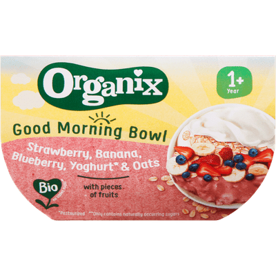 Organix Good morning bowl strawb/yoghurt