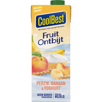 CoolBest Fruitontbijt yoghurt perzik banaan
