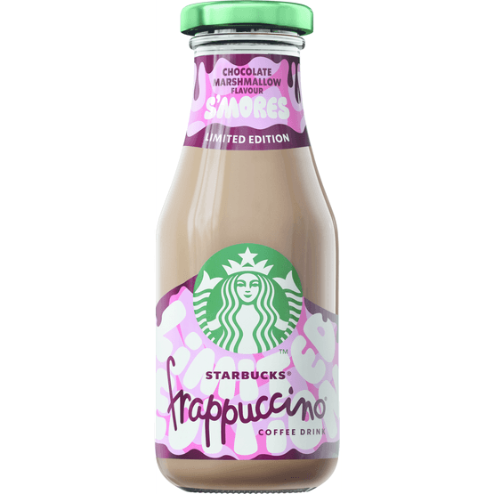 Foto van Starbucks Frappuccino smores limited edition op witte achtergrond