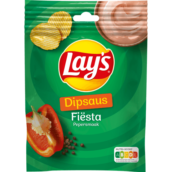 Foto van Lay's Dipsaus fiesta op witte achtergrond