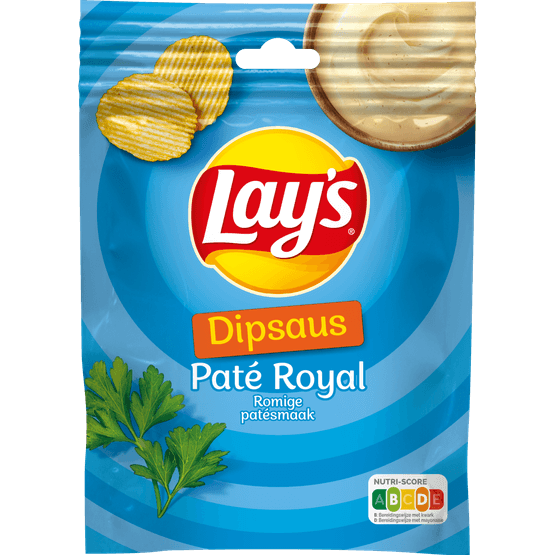 Foto van Lay's Dipsaus pate royal op witte achtergrond