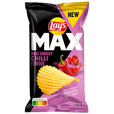 Lay's Ribbelchips max red sweet chilli