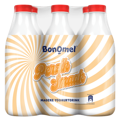 Bonomel Yoghurtdrink perzik 6 pack