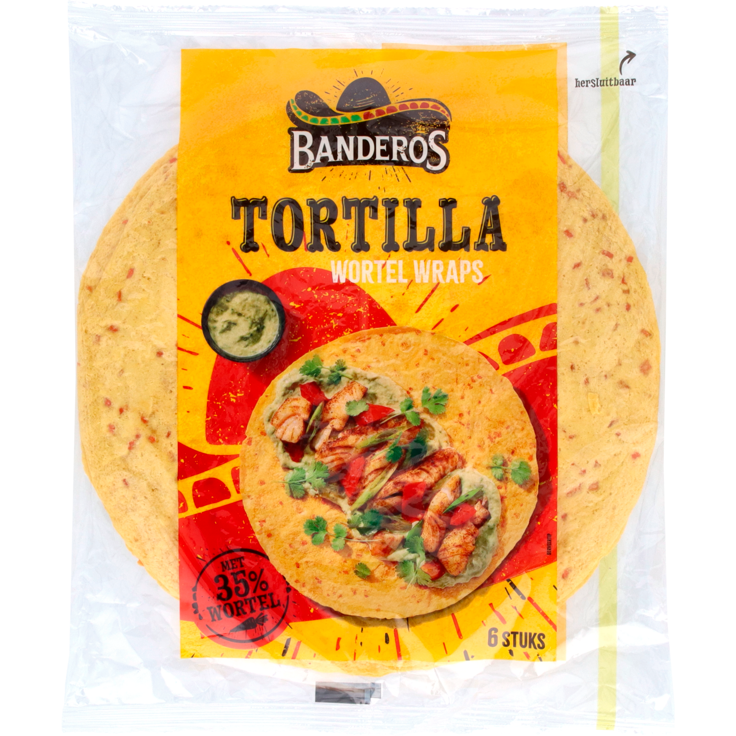 Afbeelding van Banderos Wortel wraps 6 stuks