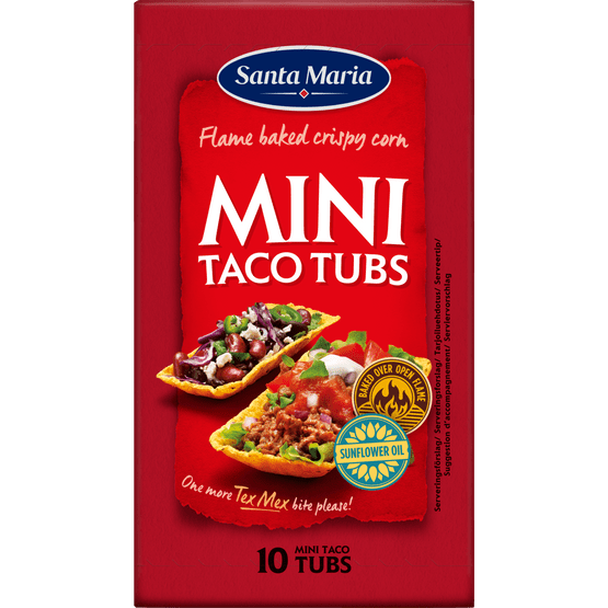 Foto van Santa Maria Taco tubs mini op witte achtergrond