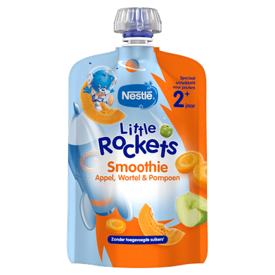 Nestlé Little rockets smoothie appel wortel pompoen
