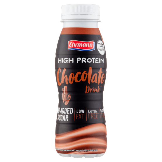 Foto van Ehrmann High protein shot choco op witte achtergrond