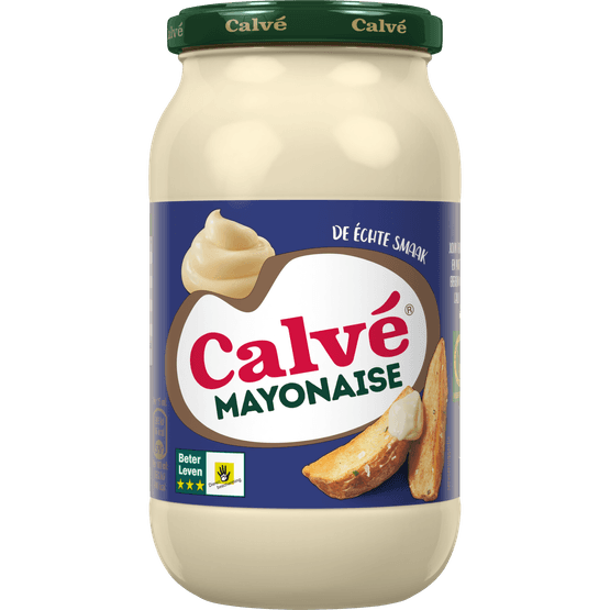 Foto van Calvé Mayonaise volvet op witte achtergrond