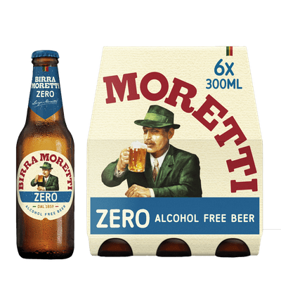Birra Moretti Alcoholvrij bier zero 6x30cl