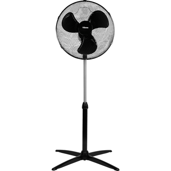 Foto van Tristar Ventilator op statief zwart op witte achtergrond