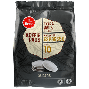1 de Beste Koffiepads extra dark roast
