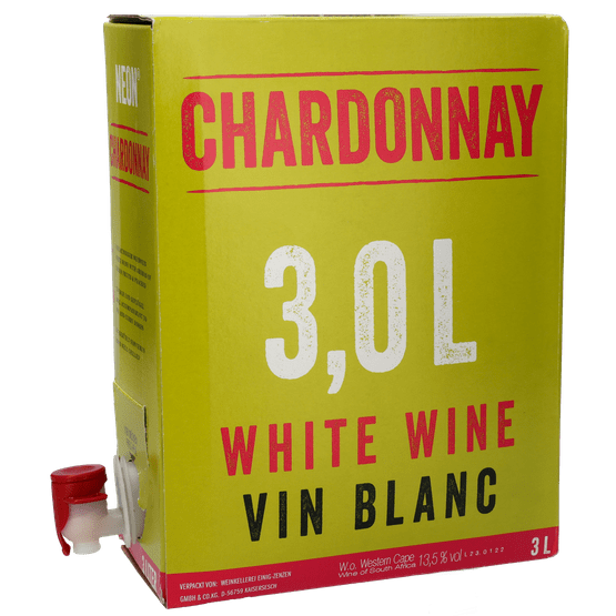Foto van Chardonnay op witte achtergrond
