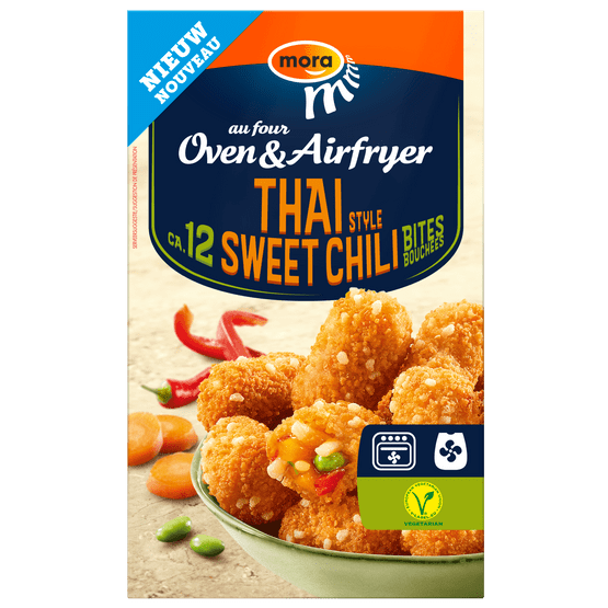 Foto van Mora Oven & airfryer thai sweet chili op witte achtergrond