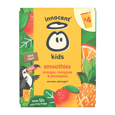 Innocent Kids smoothie sinaasappel mango ananas 4 stuks