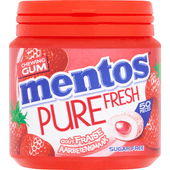 Mentos Gum pure fresh strawberry 50 stuks