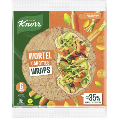 Knorr Veggie wraps wortel 6 st.