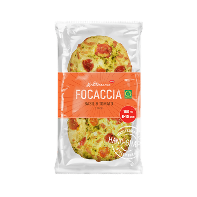 Boboli Duo focaccia basillicum & tomaat