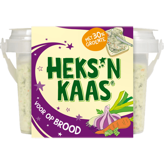 Foto van Heks'nkaas Voor op brood op witte achtergrond