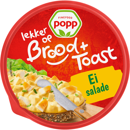 Foto van Brood & toast ei salade op witte achtergrond