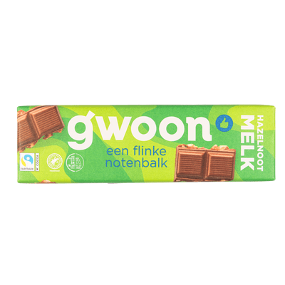 G'woon Chocoladereep melk hazelnoot