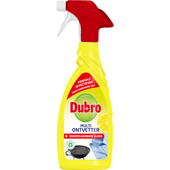 Foto van Dubro Multi ontvetter spray op witte achtergrond