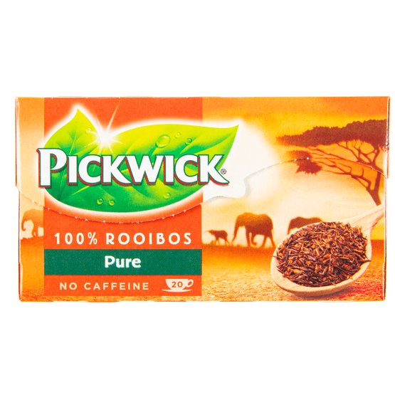 Foto van Pickwick Rooibosthee pure kop 20 zk. op witte achtergrond