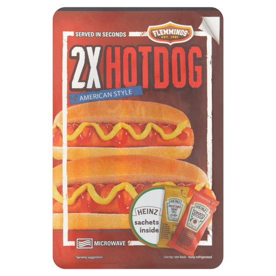 Foto van Flemming's Hotdogs op witte achtergrond