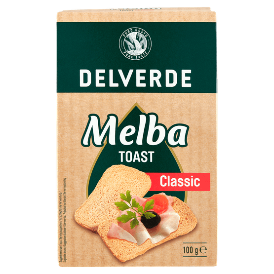 Foto van DELVERDE Melba toast classic op witte achtergrond