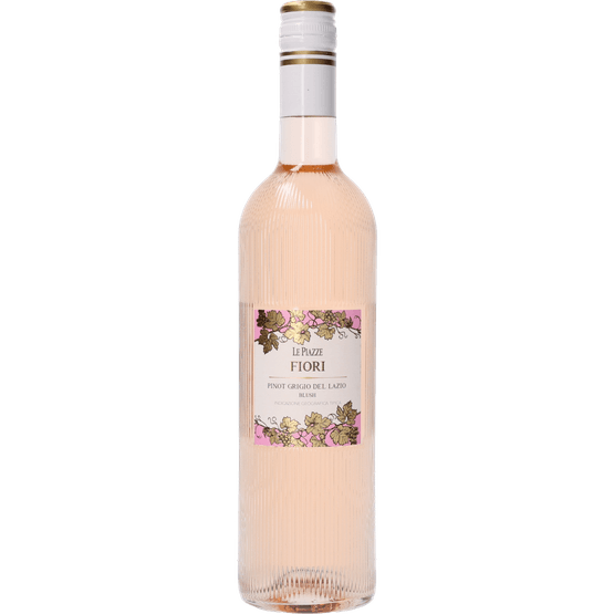 Foto van Le piazze fiori Pinot grigio blush op witte achtergrond