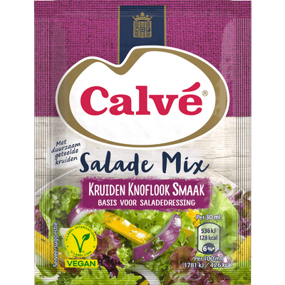 Calvé Salademix kruiden knoflook