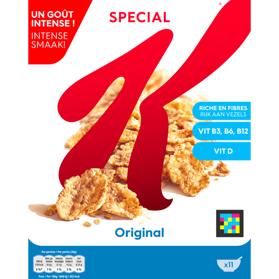 Foto van Kelloggs Special k op witte achtergrond