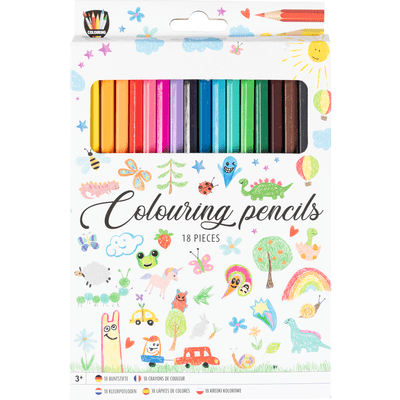  18 colouring pencils