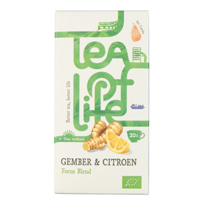 Tea of Life Focus blend gember citroen 20 zk.