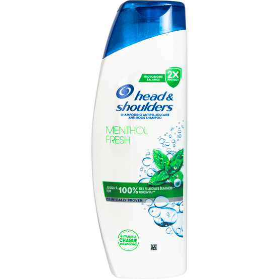 Foto van Head & Shoulders Shampoo menthol fresh op witte achtergrond