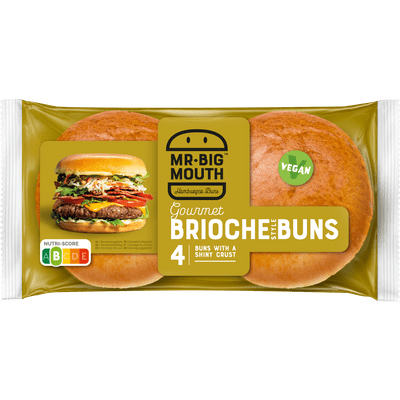 MR BIG MOUTH Hamburger bun brioche 4 st.