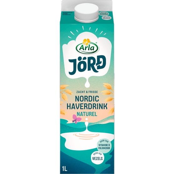 Foto van Arla Jord haverdrink naturel op witte achtergrond