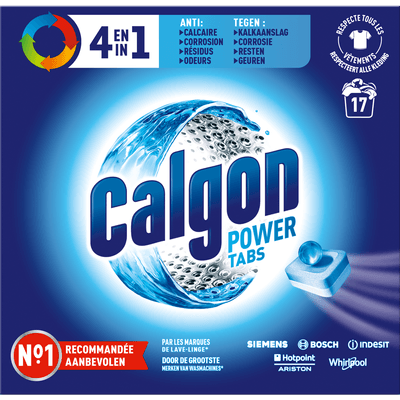 Calgon 4 in 1 Wasmachine reiniger en Anti kalk