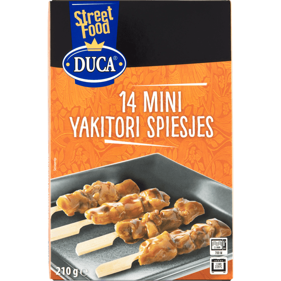 Foto van Duca Mini yakitori spiesjes 14 st. op witte achtergrond