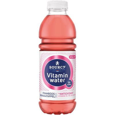 Sourcy Vitaminwater framboos-granaatappel
