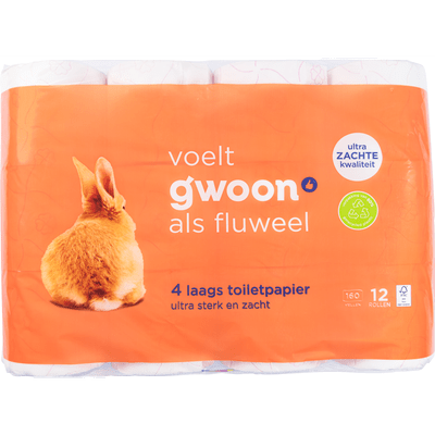G'woon Toiletpapier 4-laags