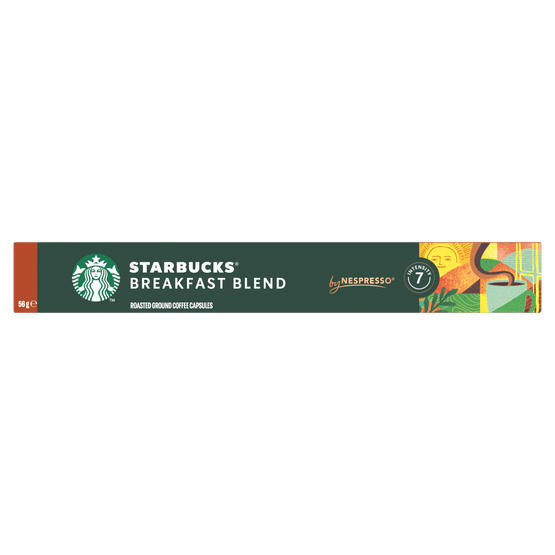 Foto van Starbucks Koffiecapsules breakfast blend op witte achtergrond