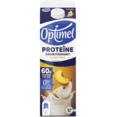 Optimel Drinkyoghurt peer perzik protein