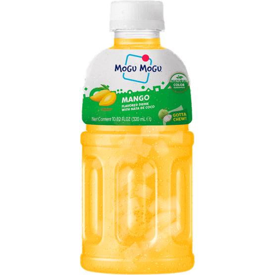 Foto van Mogu Mogu Mango op witte achtergrond