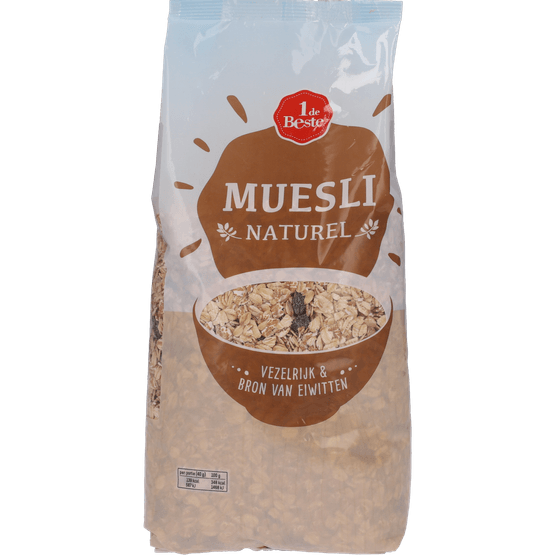 Foto van 1 de Beste Muesli naturel op witte achtergrond