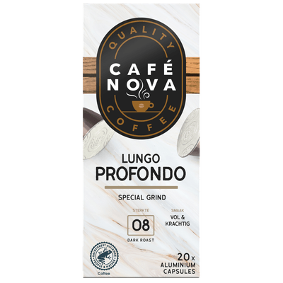 Cafe Nova Koffiecups lungo profundo