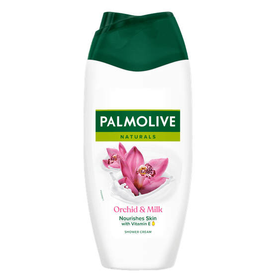 Foto van Palmolive Douchegel natural orchidee op witte achtergrond