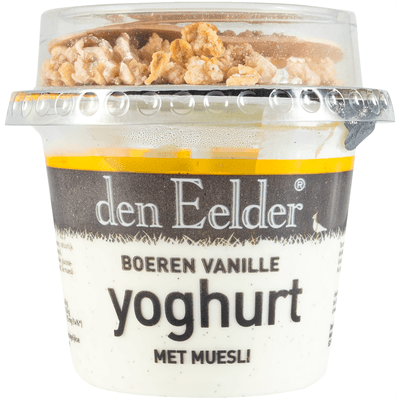 Den Eelder Boeren yoghurt met muesli en vanille